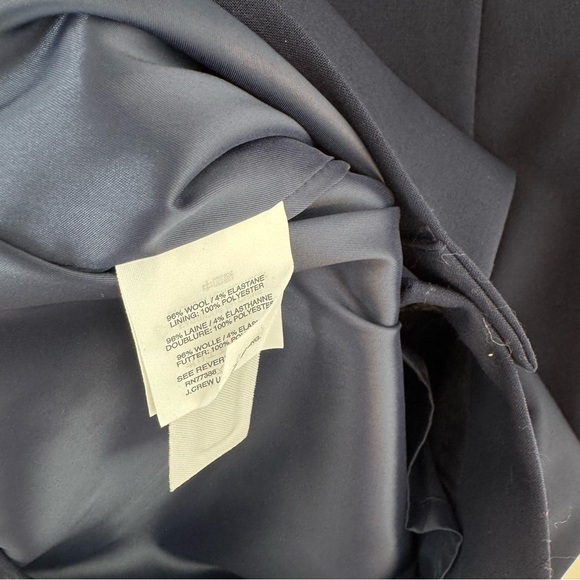 J. Crew Cap-Sleeve V-Neck Midi Dress | Italian Stretch Wool | Blue | Size 0 - Picture 15 of 15